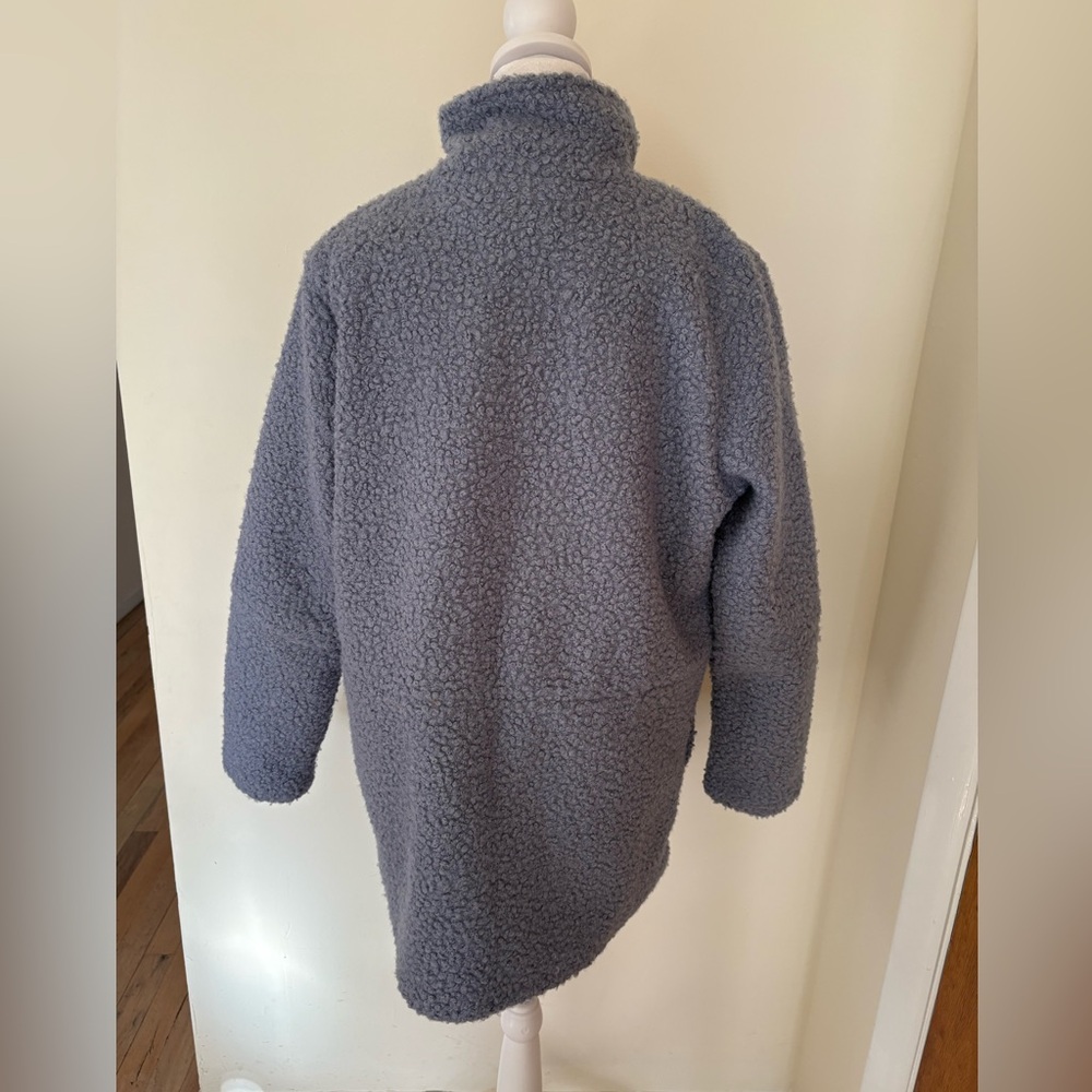 Small Rafaella Blue Teddy Coat - Picture 7 of 15